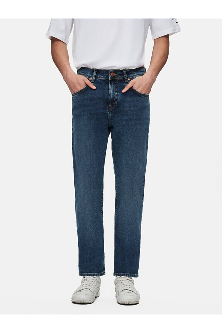 LTB Pantalon en jean à taille moyenne Sawyer P Narrow Leg