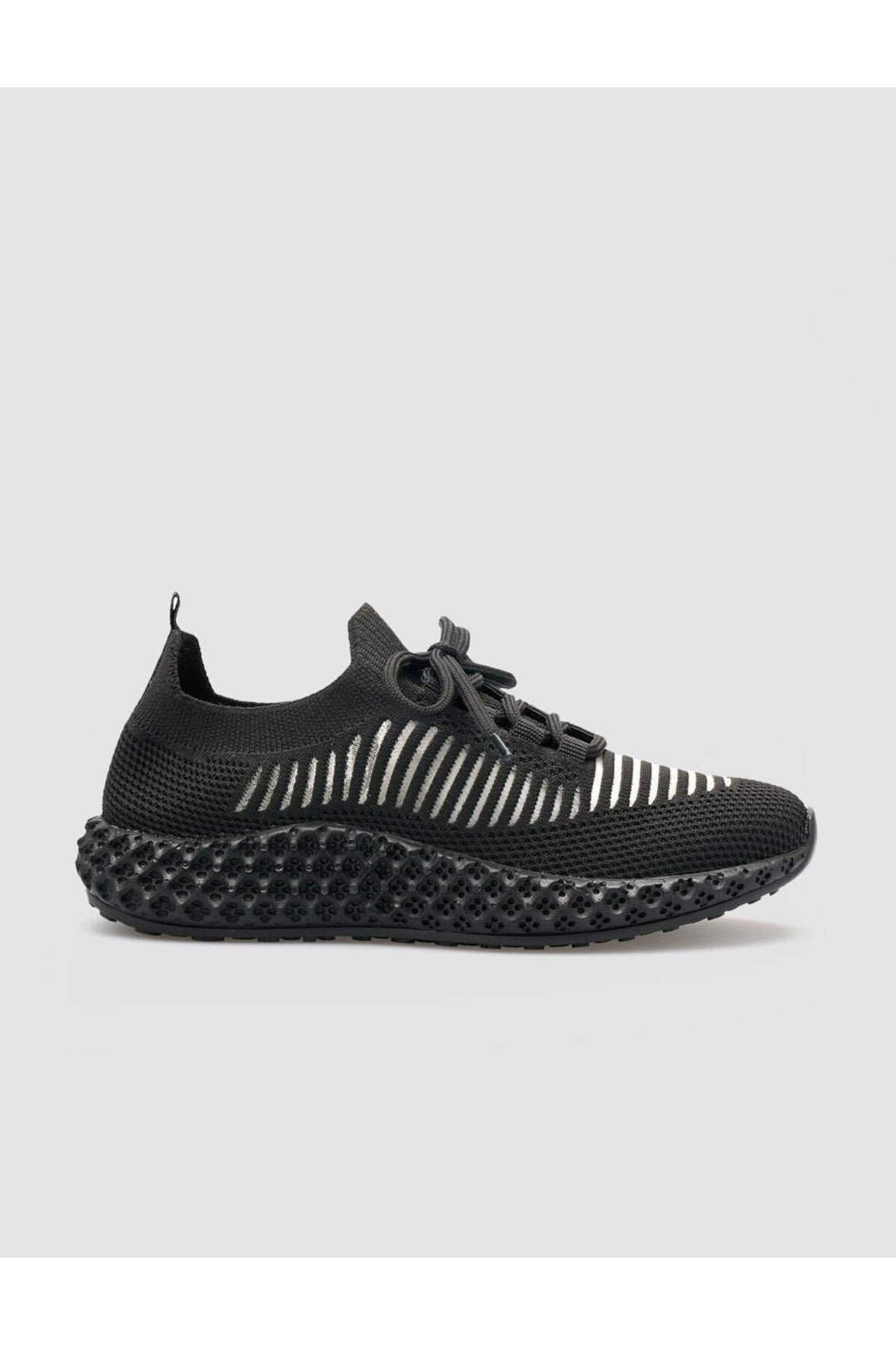 Cabani Shoes Baskets en tricot noires à lacets pour femmes Camogli - Multicolore