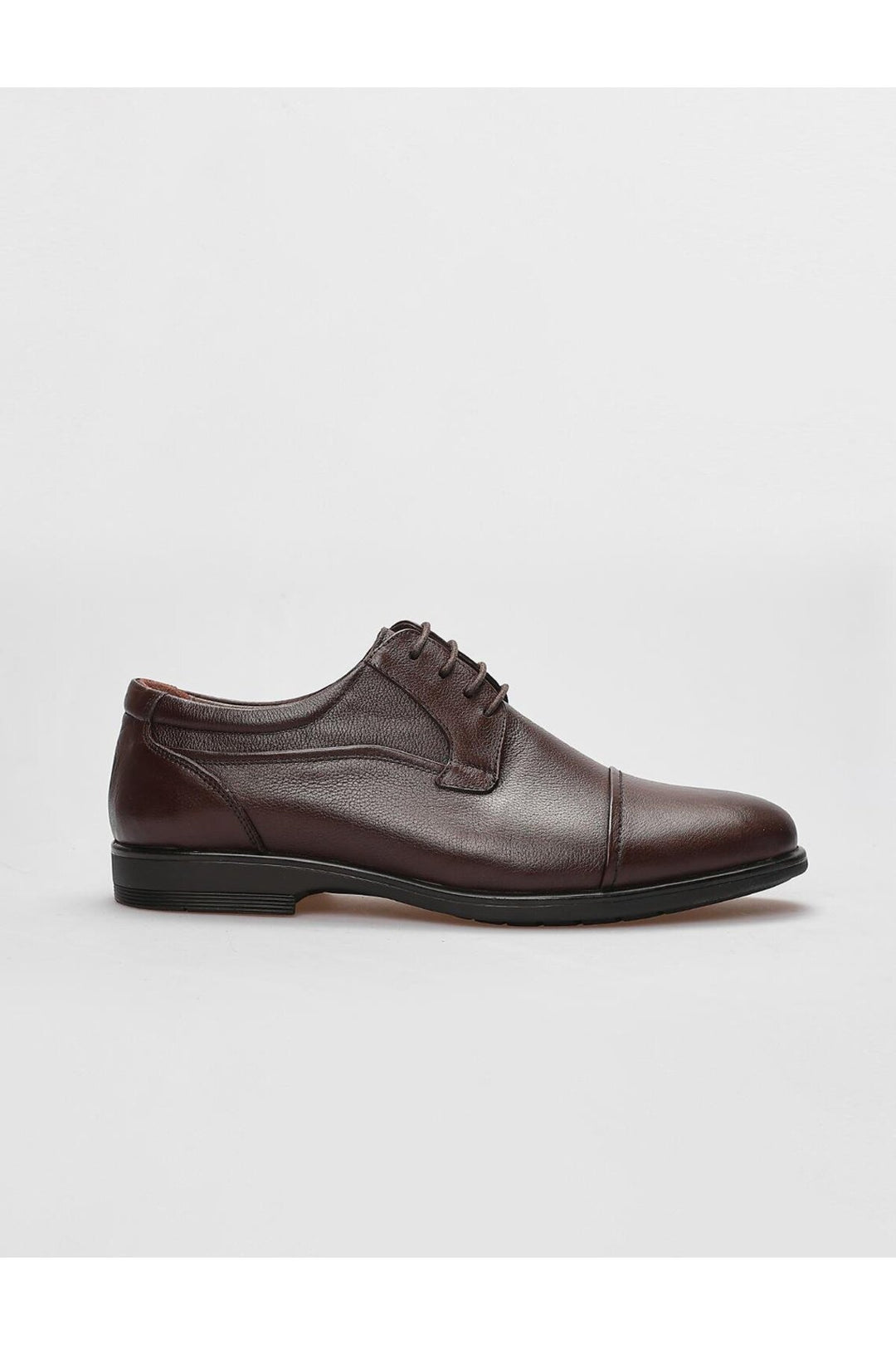 Cabani Shoes Chaussures de ville pour hommes en cuir véritable marron à lacets - Marron
