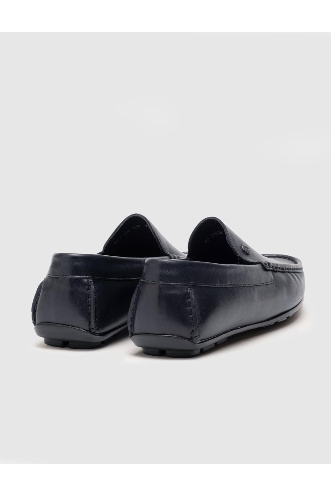 Cabani Shoes Mocassins pour hommes en cuir véritable bleu marine - Bleu marine