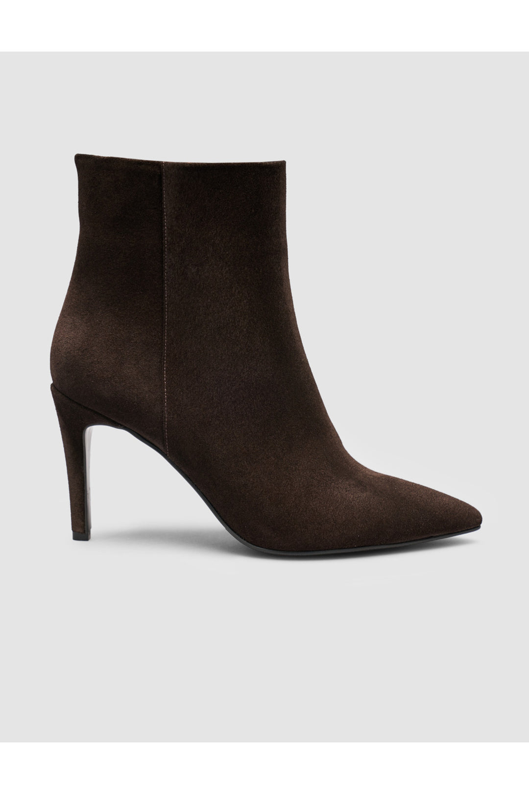 Cabani Shoes Bottines à talons en cuir suédé marron avec fermeture éclair pour femme - Multicolore
