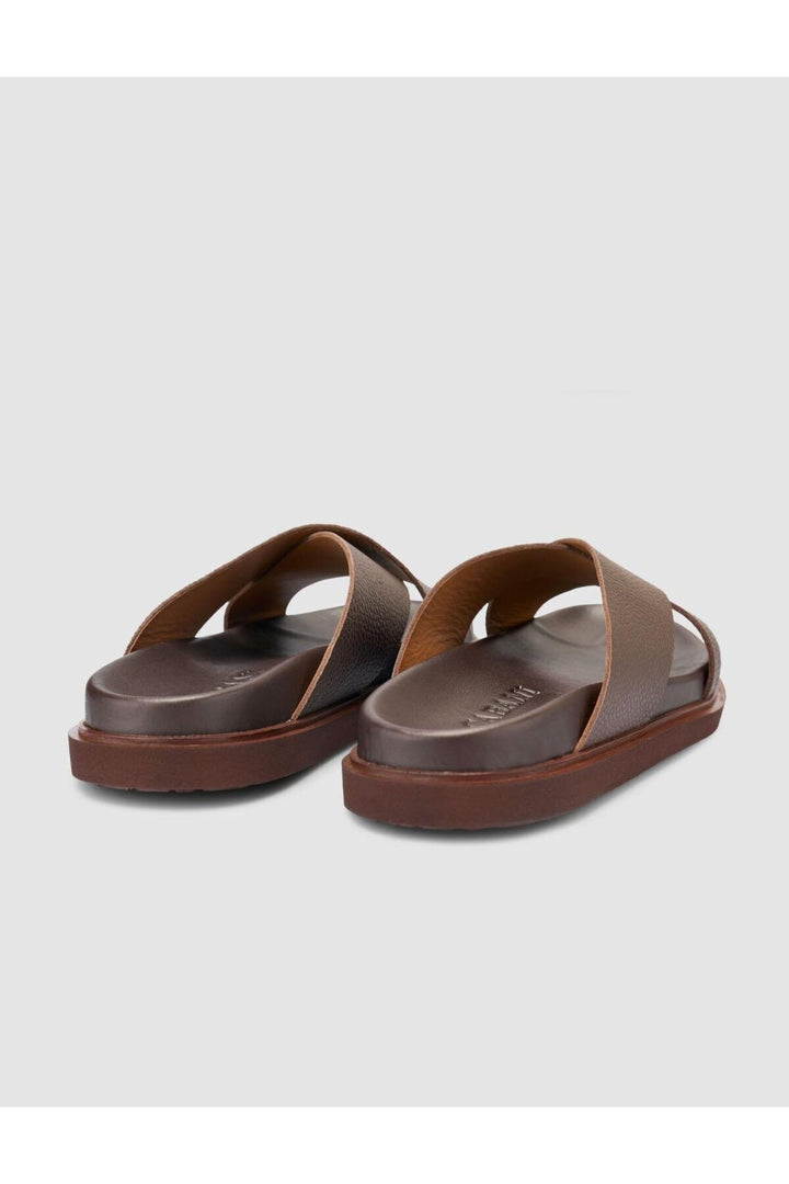 Cabani Shoes %100 Cuir véritable Sandales pour hommes Marron - Marron