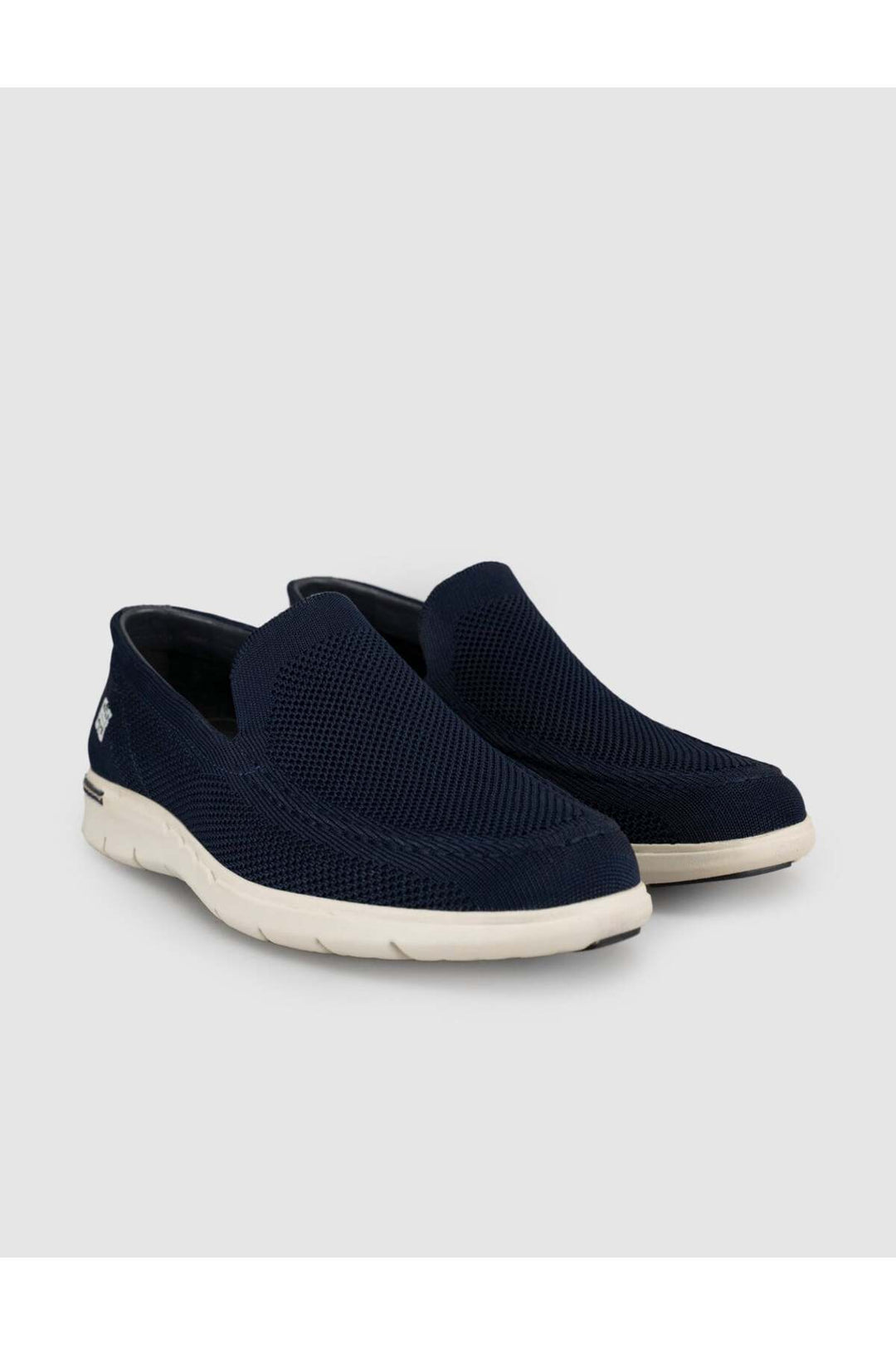 Cabani Shoes Chaussures décontractées pour hommes en tricot à semelle légère Bleu marine - Multicolore
