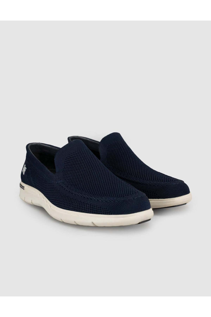 Cabani Shoes Chaussures décontractées pour hommes en tricot à semelle légère Bleu marine - Multicolore