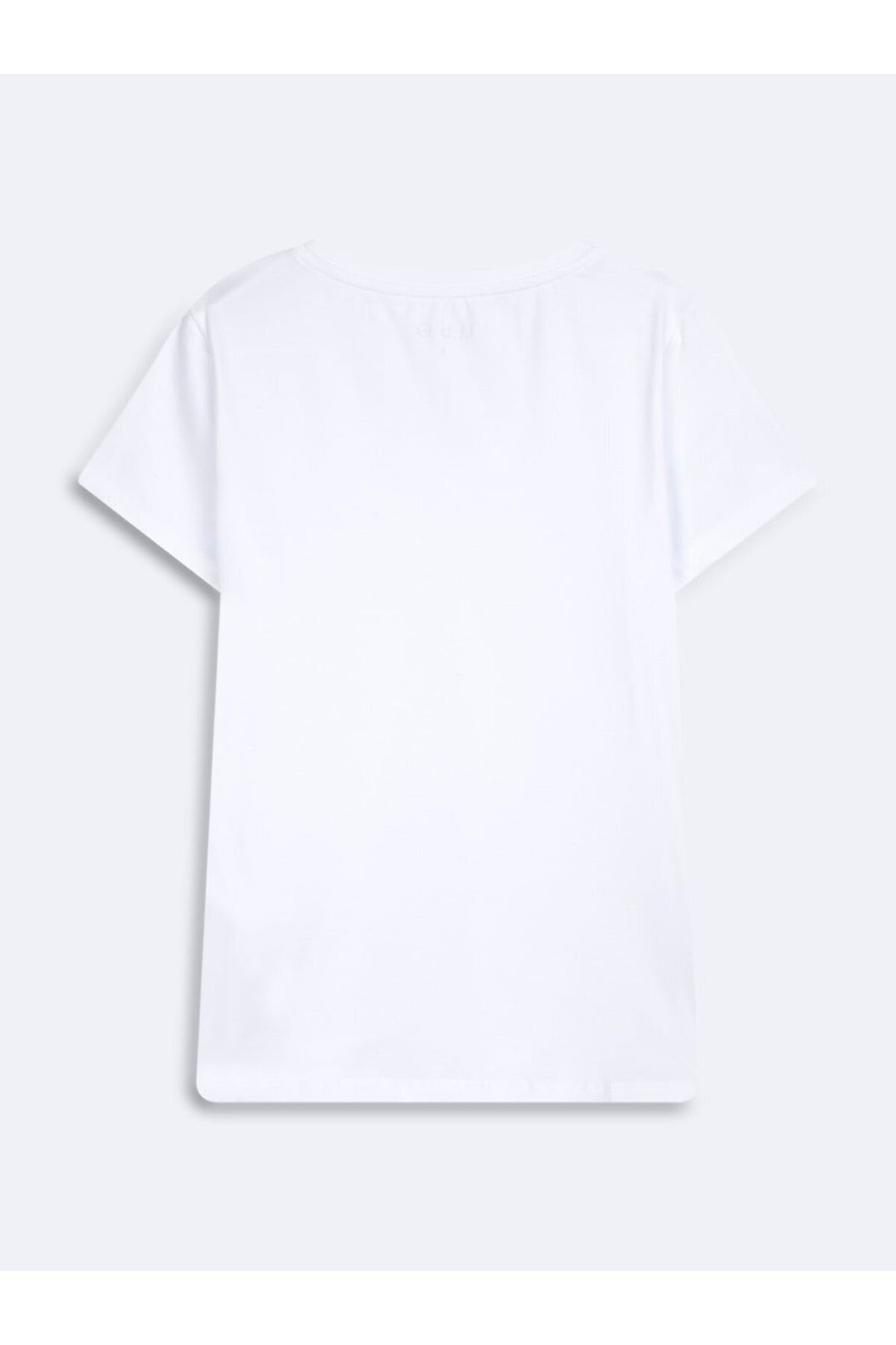 LTB T-shirt blanc à col en V en lycra - Blanc
