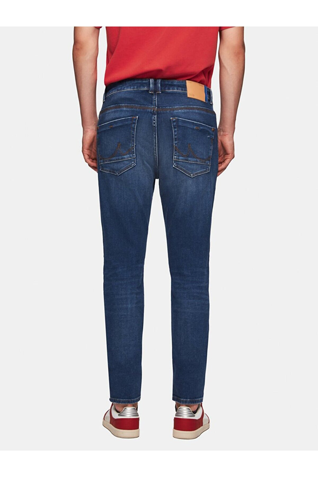 LTB Servando 601 Jean Pantolon à Taille Basse, Jambe Étroite et Large - Foncé Bleu_55656