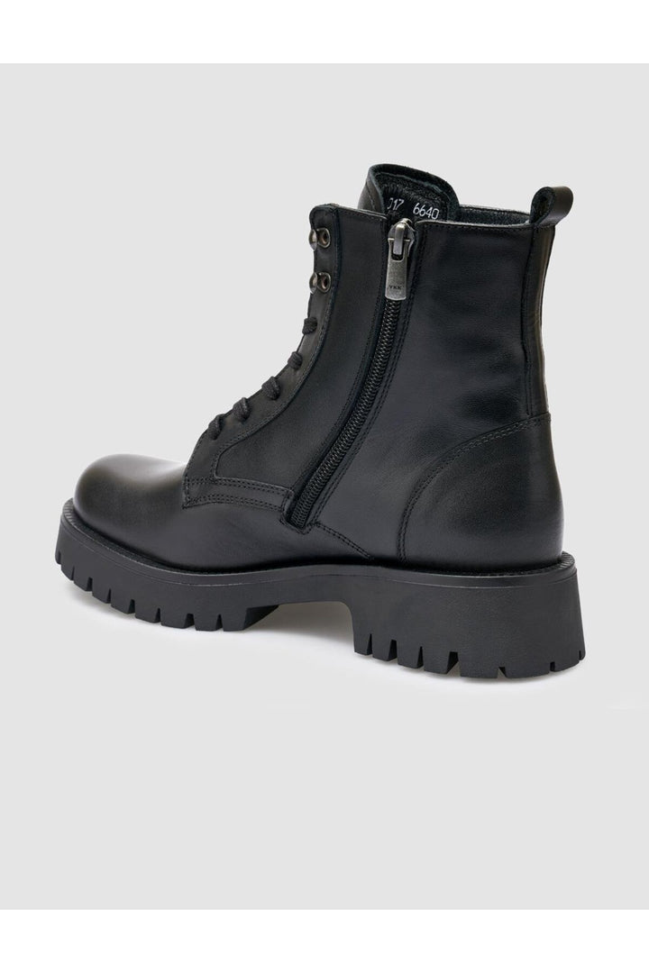 Cabani Shoes %100 Cuir véritable Bottes noires pour femmes - Multicolore