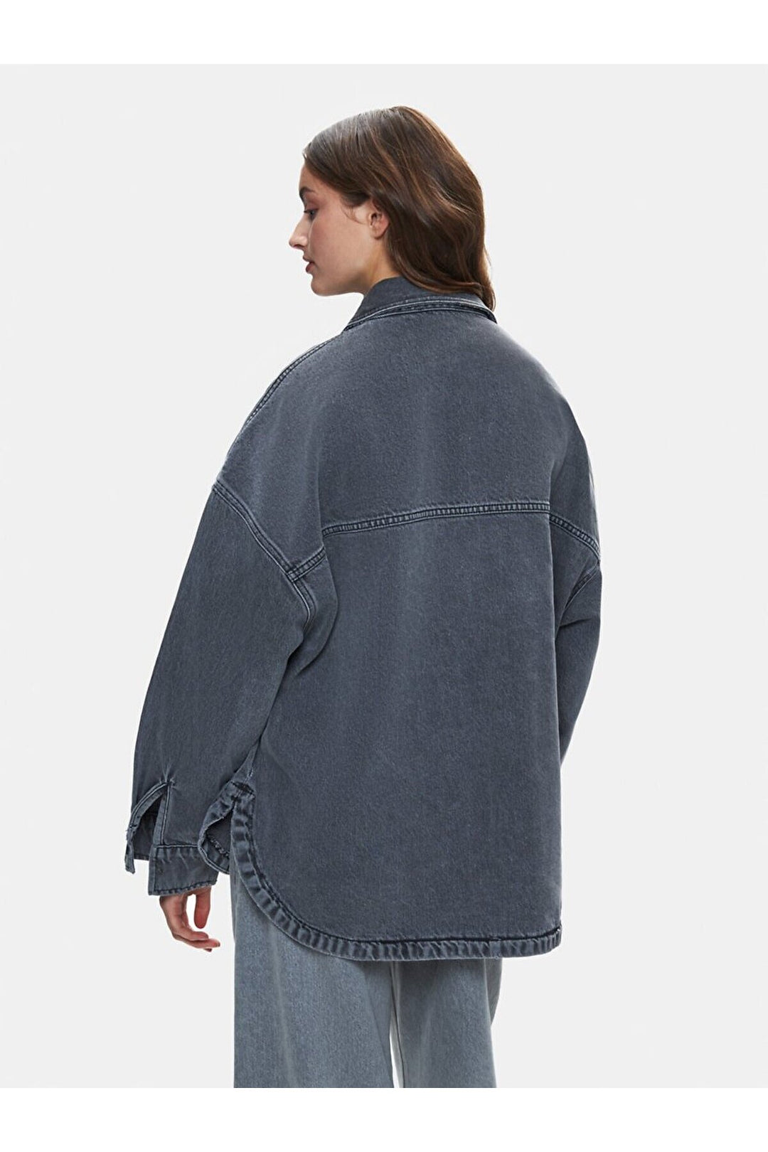 LTB Jeannıe Chemise en Jean Oversize - orta Gris_55802