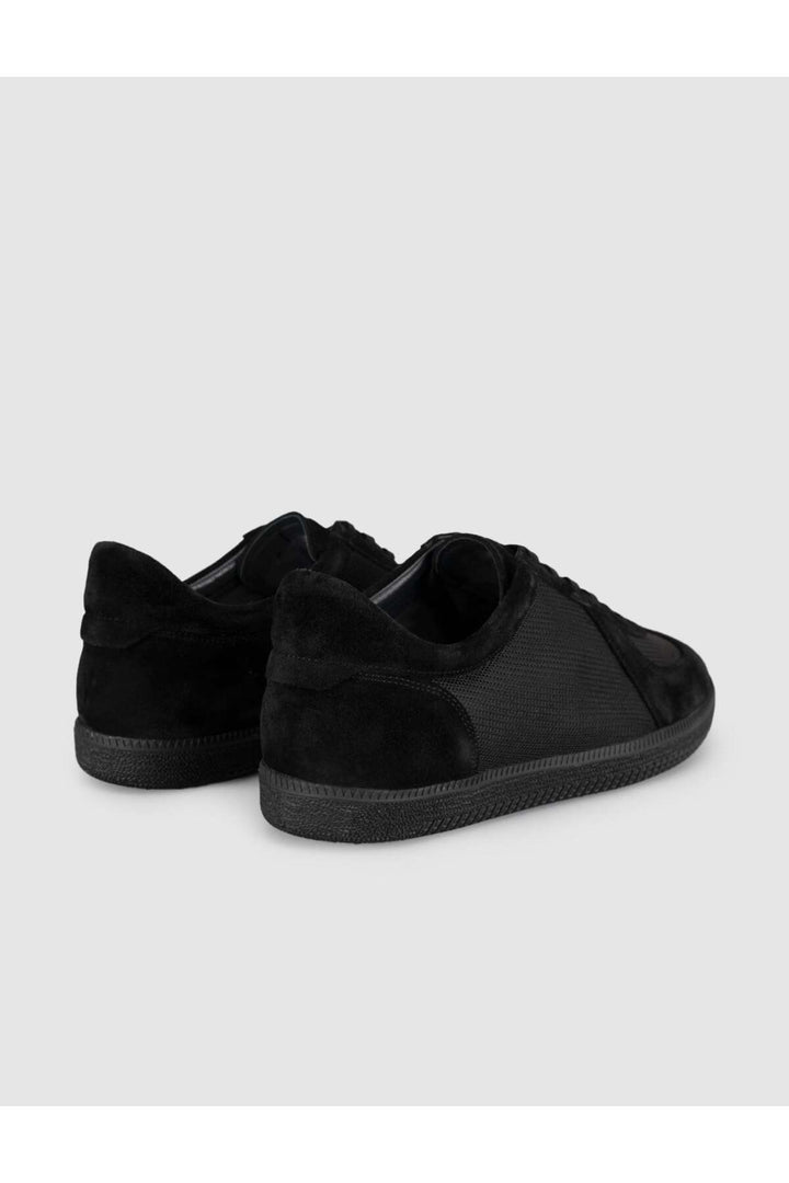Cabani Shoes Chaussures de sport décontractées pour hommes en cuir véritable noir - Multicolore