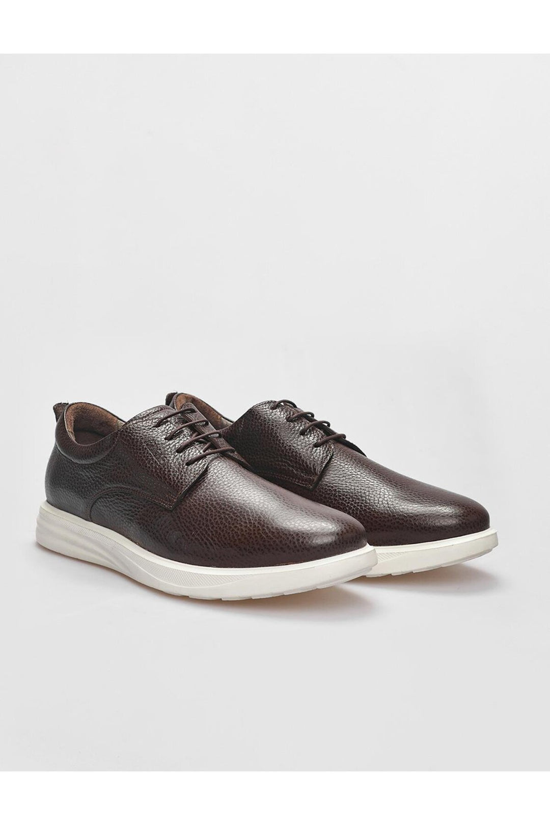 Cabani Shoes Chaussures de ville pour hommes en cuir véritable marron à lacets - Marron