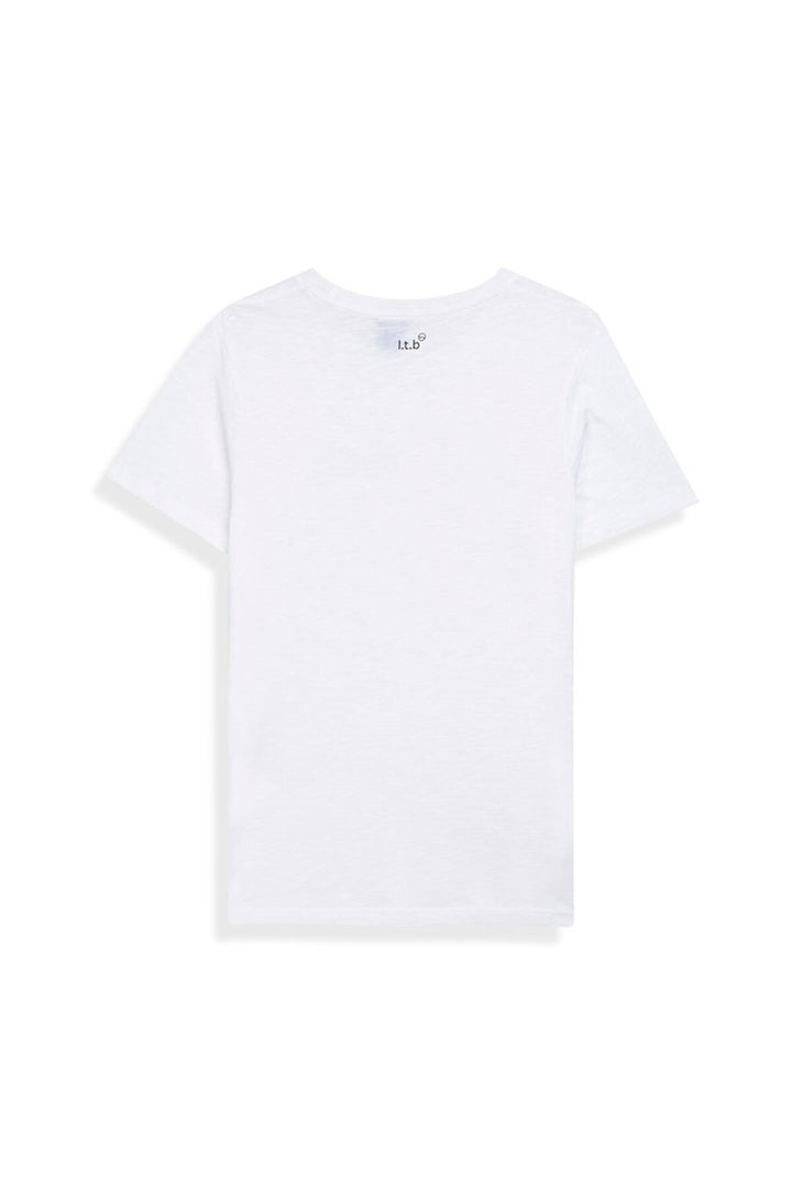 LTB T-shirt Blanc Relaxed Imprimé Amoure - Blanc