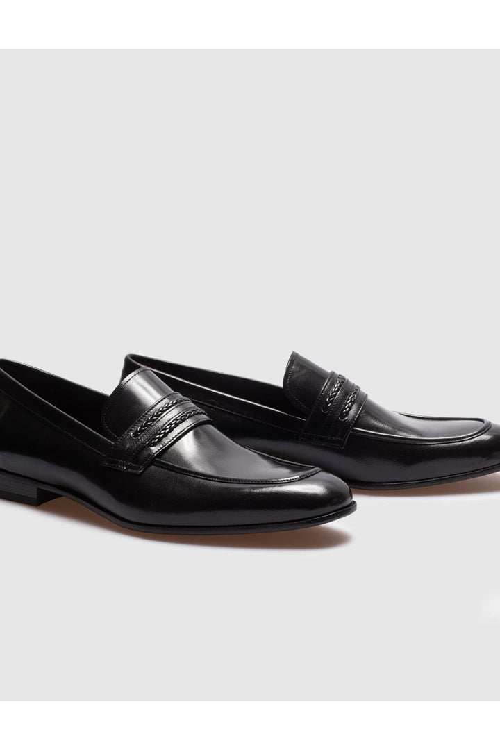 Cabani Shoes Chaussures classiques pour hommes en cuir véritable avec ceinture noire - Multicolore