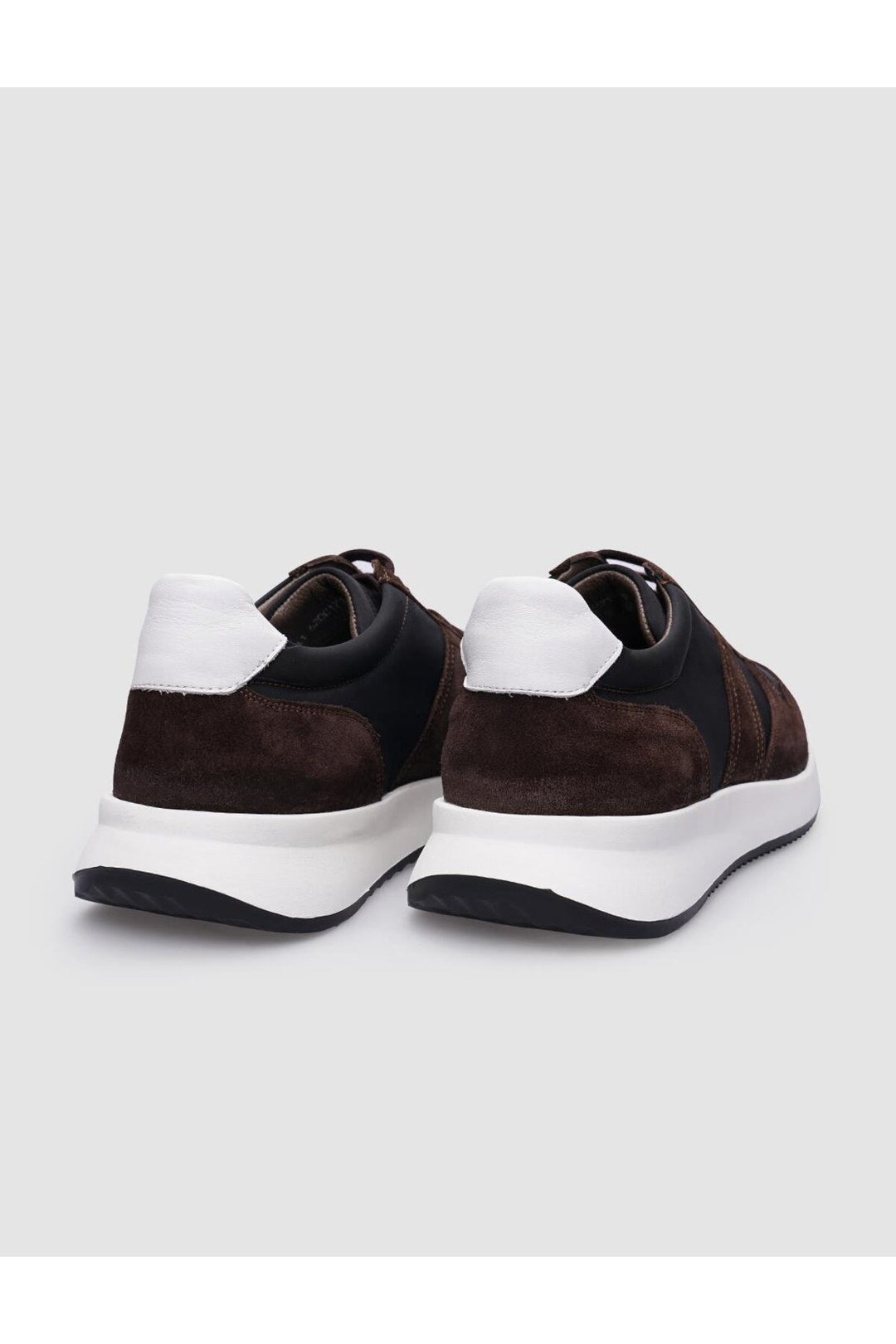 Cabani Shoes %100 Cuir véritable Botte en suède marron à lacets pour homme - Marron