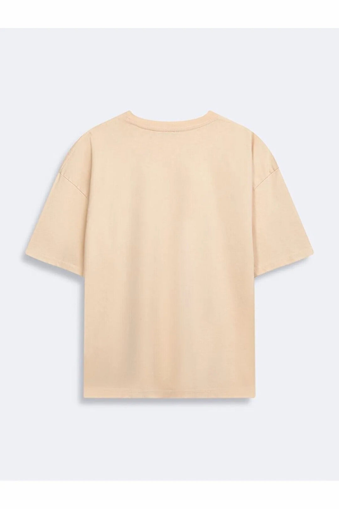 LTB T-shirt classique beige imprimé à manches courtes