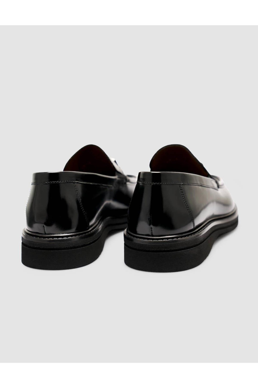 Cabani Shoes Loafer en cuir véritable noir pour homme avec boucle en métal - Noir