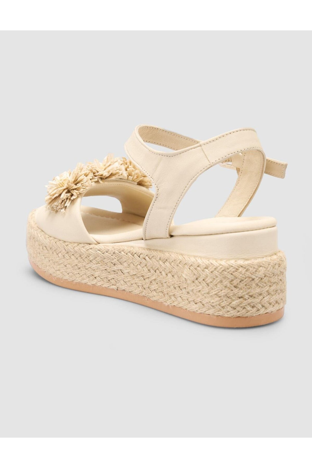 Cabani Shoes Sandales pour femmes en cuir véritable beige 100% - Beige