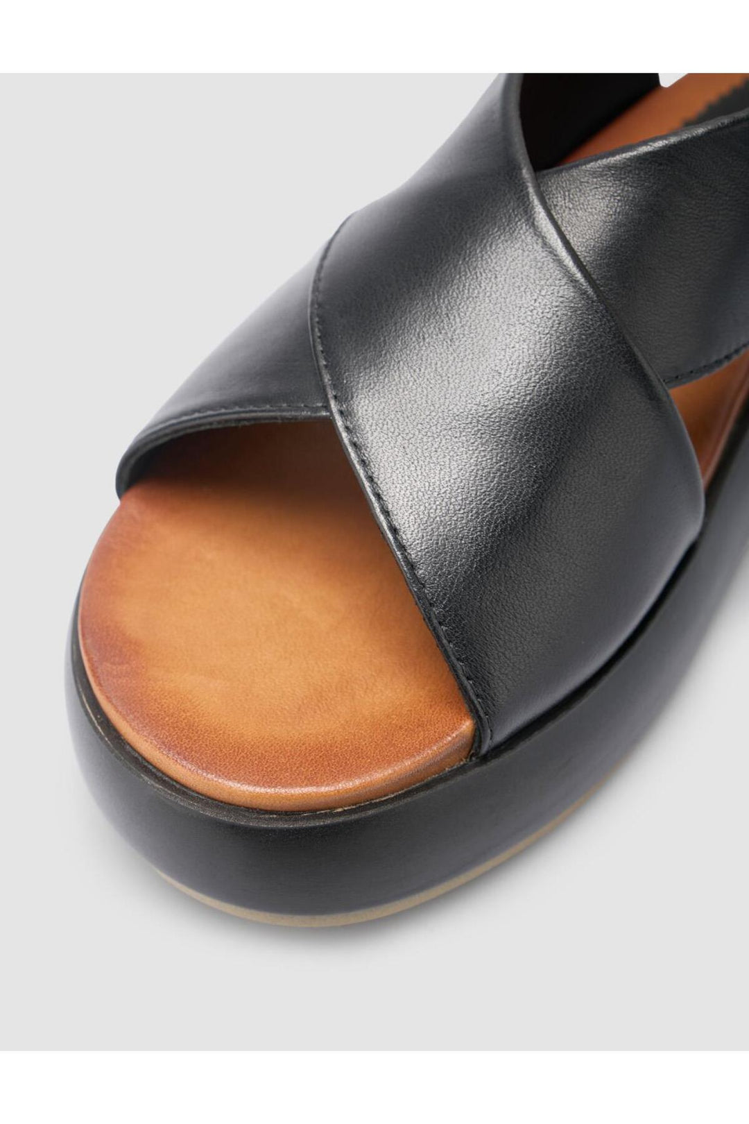 Cabani Shoes %100 Cuir véritable Sandales noires pour femmes - Multicolore
