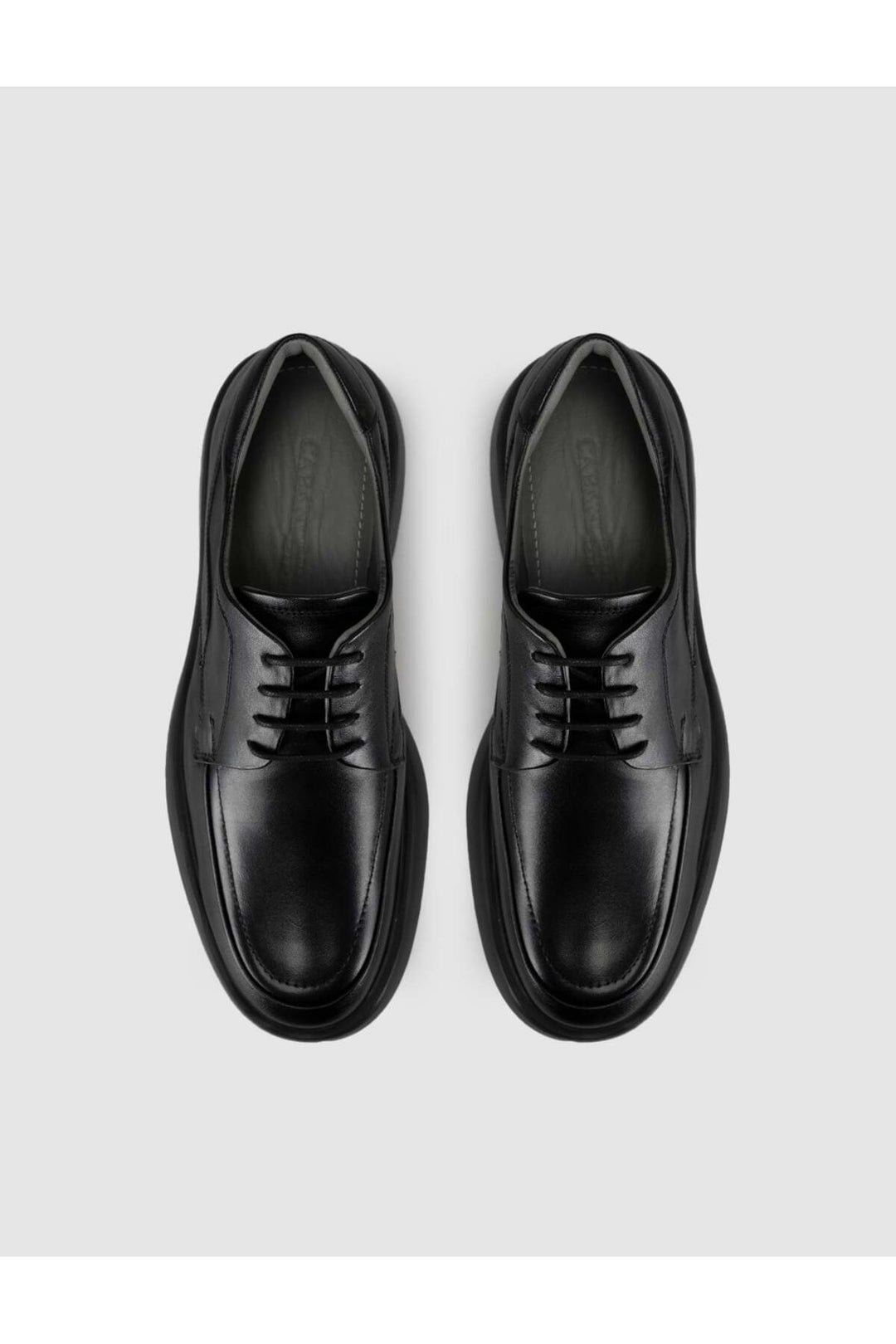 Cabani Shoes Chaussures décontractées pour hommes en cuir véritable à semelle épaisse, saisonnières. - Multicolore