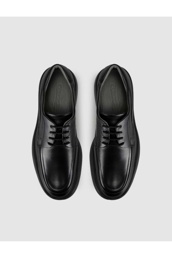 Cabani Shoes Chaussures décontractées pour hommes en cuir véritable à semelle épaisse, saisonnières. - Multicolore