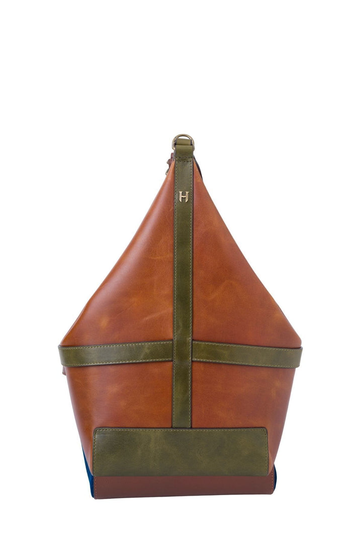 Helmbrook Sac à bandoulière unisexe en cuir véritable Claire