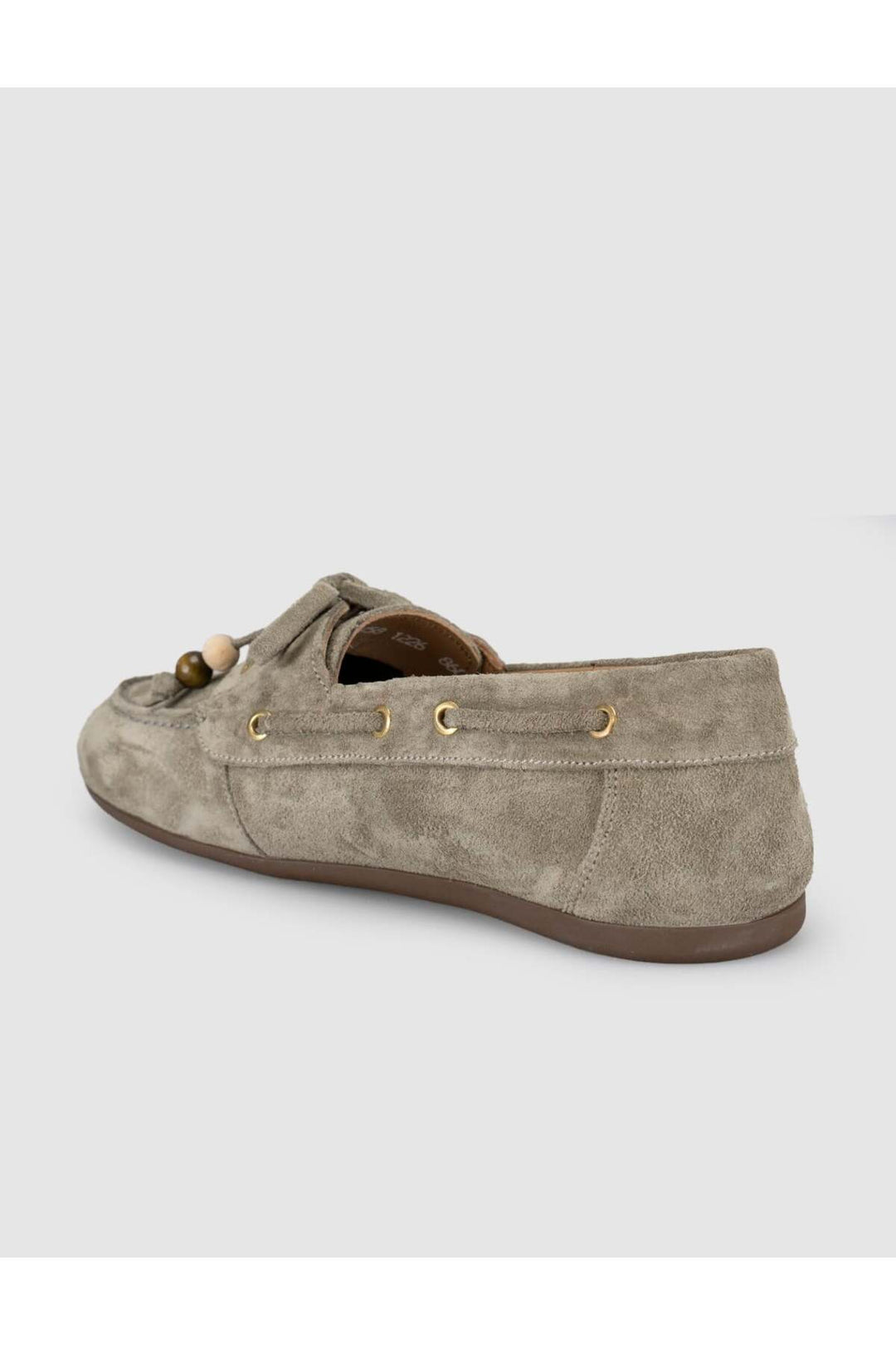 Cabani Shoes Lumanar Femme Nomad Vert olive Suède Driver Loafer Chaussures - Vert