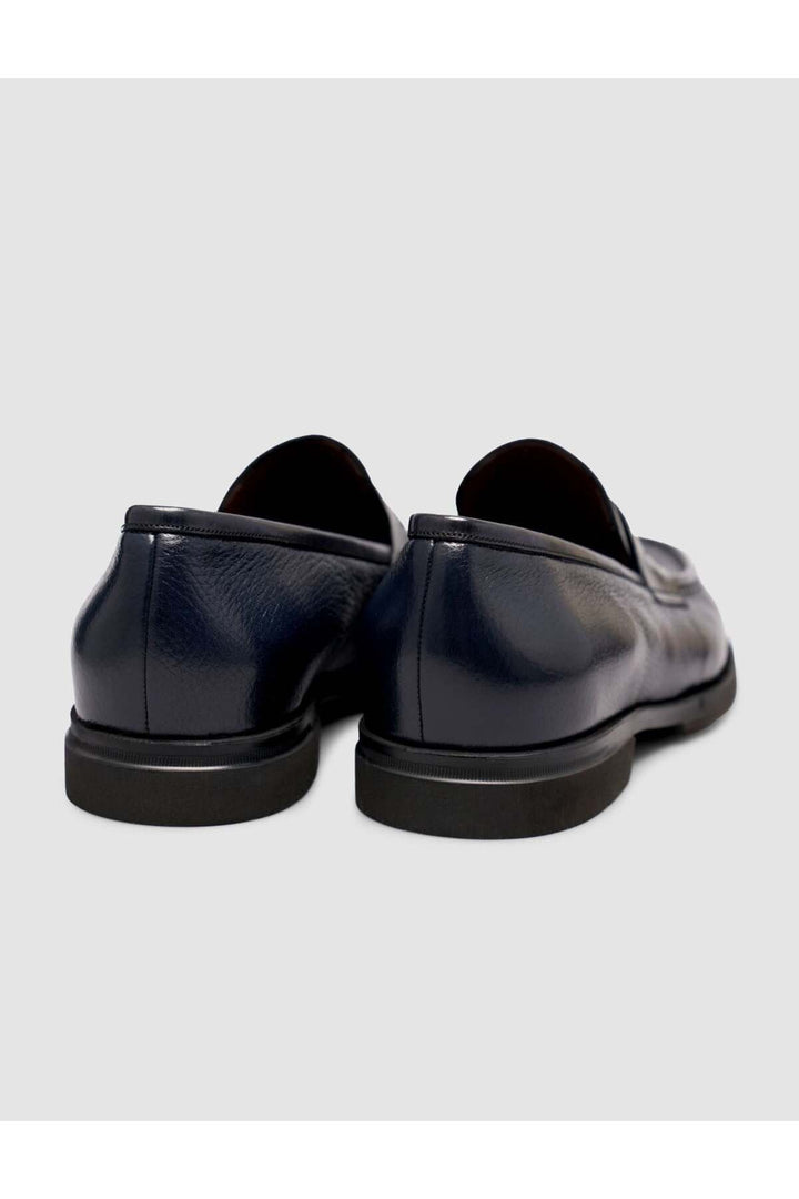 Cabani Shoes Chaussures Loafer pour Homme en Cuir Véritable Bleu marine Premium - Bleu marine