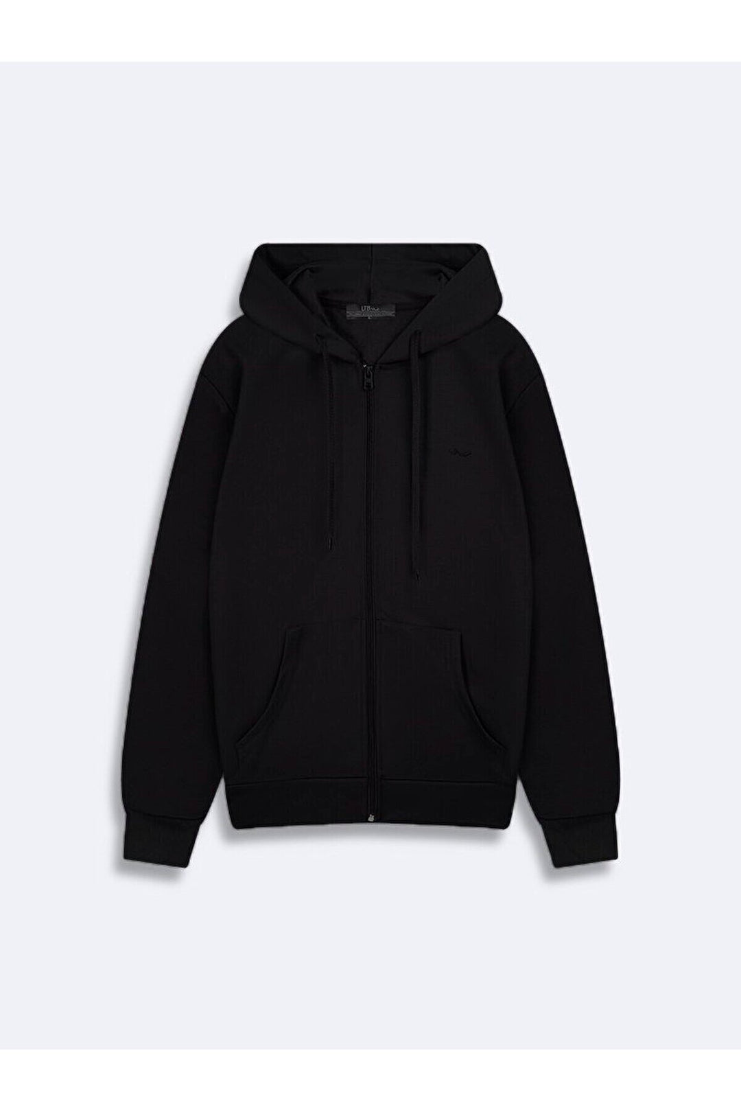 LTB Sweat noir imprimé à poche zippée et capuche
