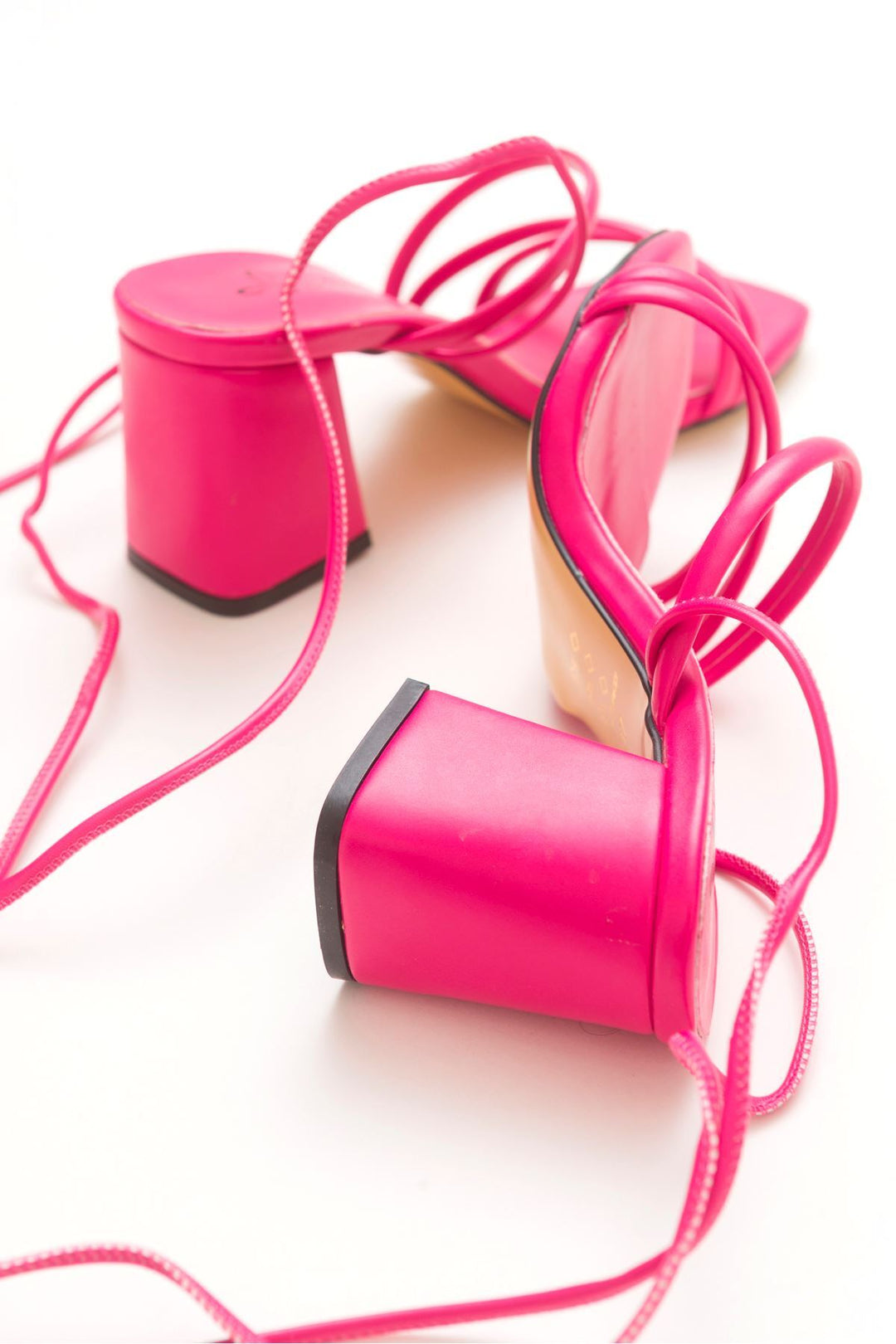 Wavelys Sandales ou tongs à lacets amovibles, doublure en cuir véritable, sandales pour femmes - Fuchsia