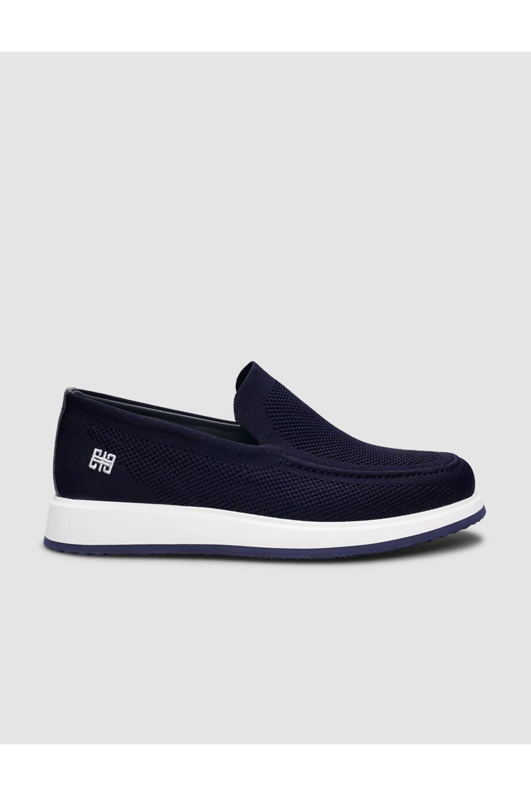 Cabani Shoes Chaussures de ville pour homme en tricot bleu marine - Bleu marine