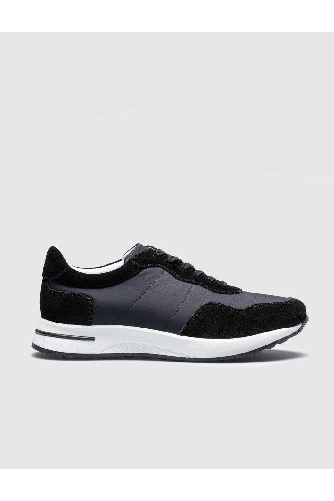 Cabani Shoes Chaussures de sport pour hommes en cuir véritable noires - Noir