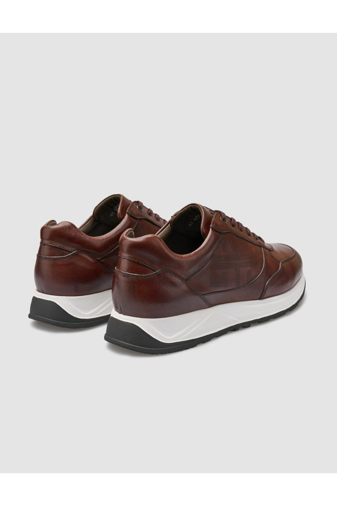 Cabani Shoes Seranar %100 Cuir Véritable Chaussures de Sport pour Hommes Marron - Marron