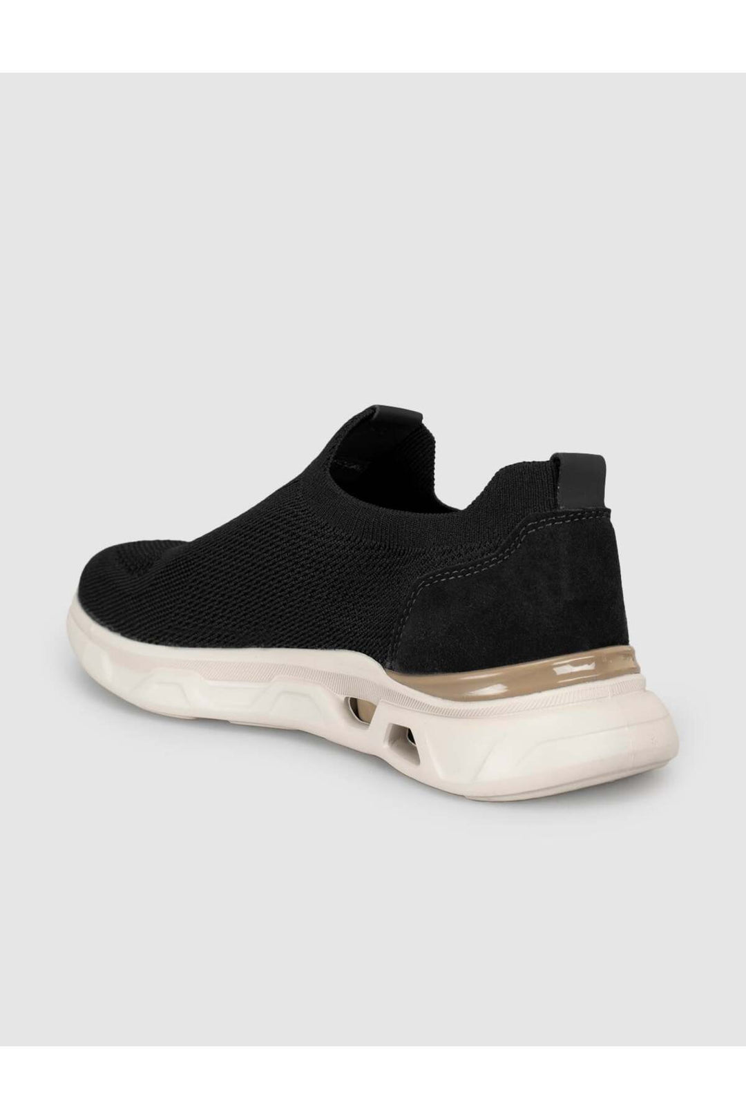 Cabani Shoes Baskets noires pour hommes à semelle haute - Multicolore