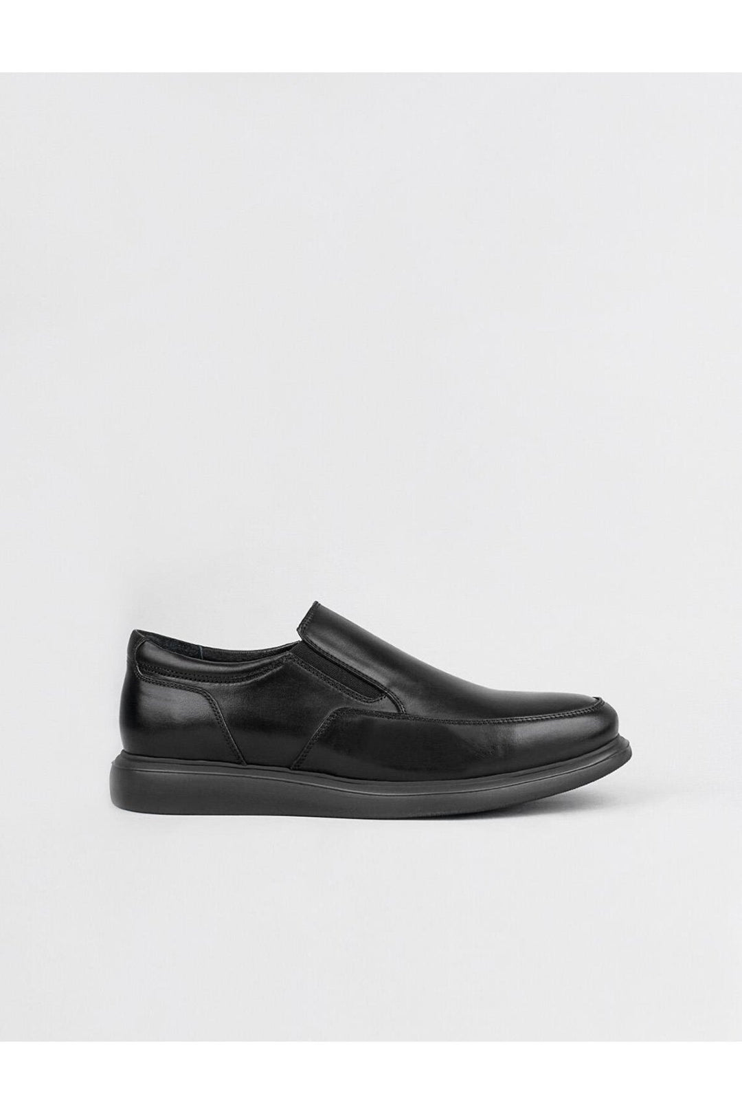 Cabani Shoes Chaussures de ville classiques pour hommes en cuir véritable noires - Noir