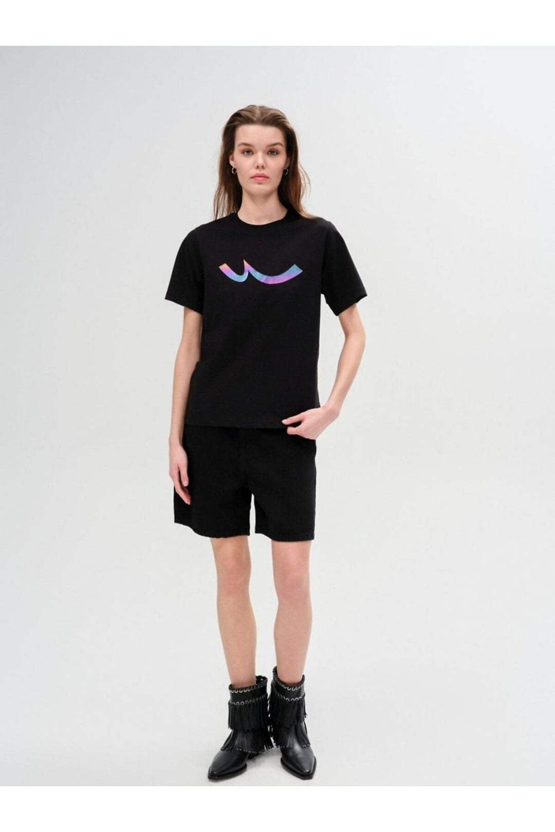 LTB T-shirt noir avec logo hologramme imprimé - Noir