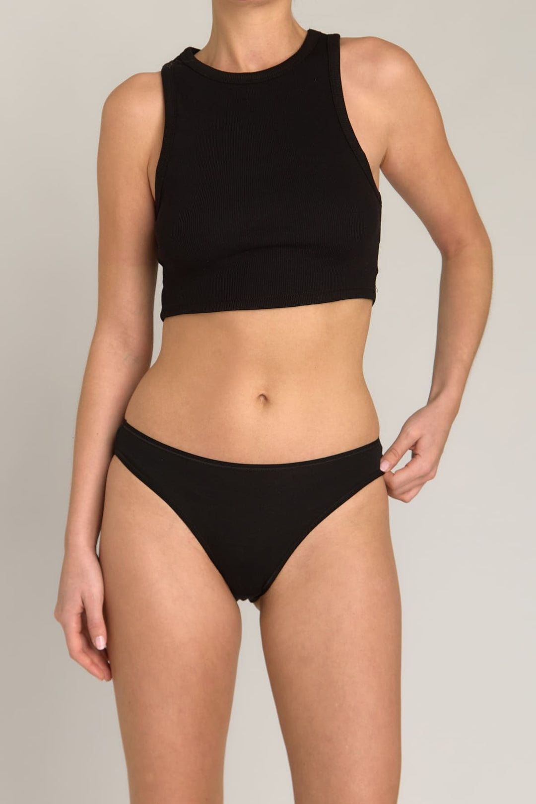 Lovely Things DORIS Culotte en Modal Mélangé - Noir