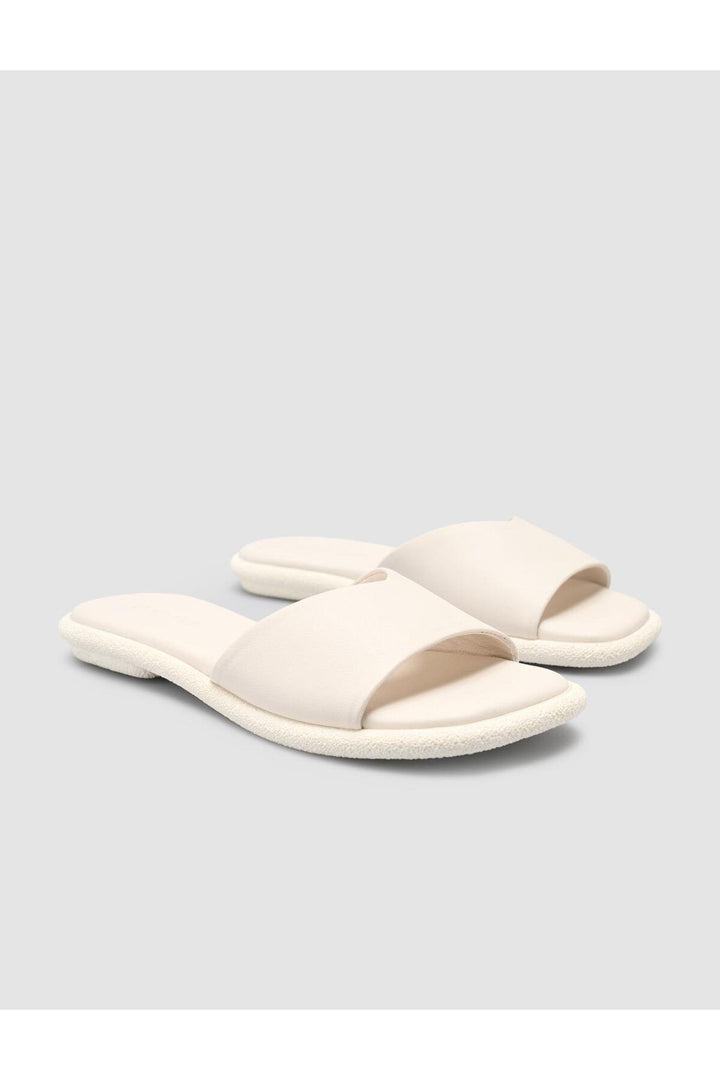 Cabani Shoes %100 Cuir Véritable Sandales Femmes Blanches - Blanc