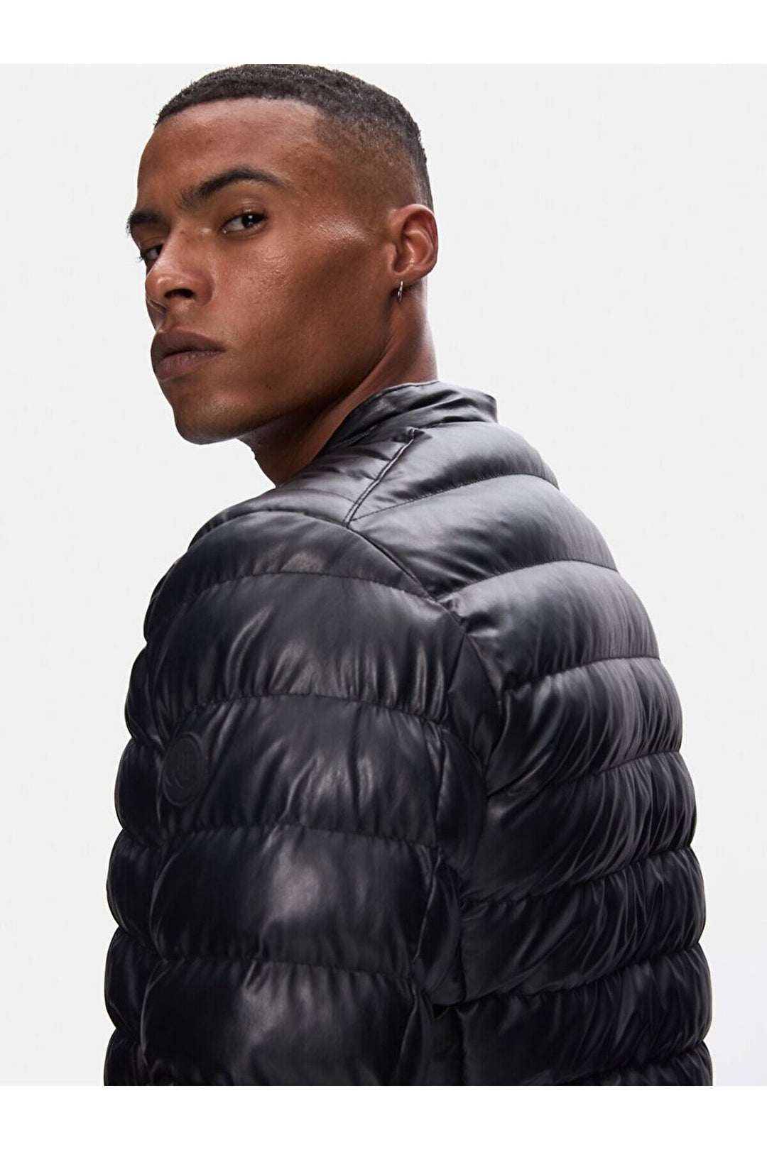 LTB Veste noire basique matelassée à manches longues - si̇yah_3986