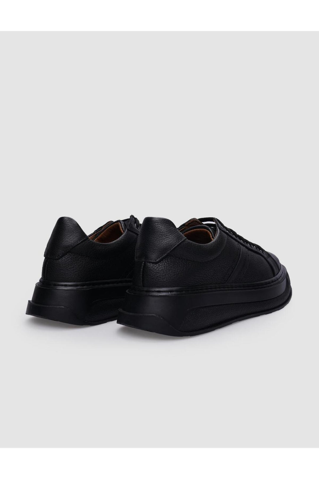 Cabani Shoes Chaussures de sport pour femmes en cuir véritable noir à lacets 100% - Multicolore