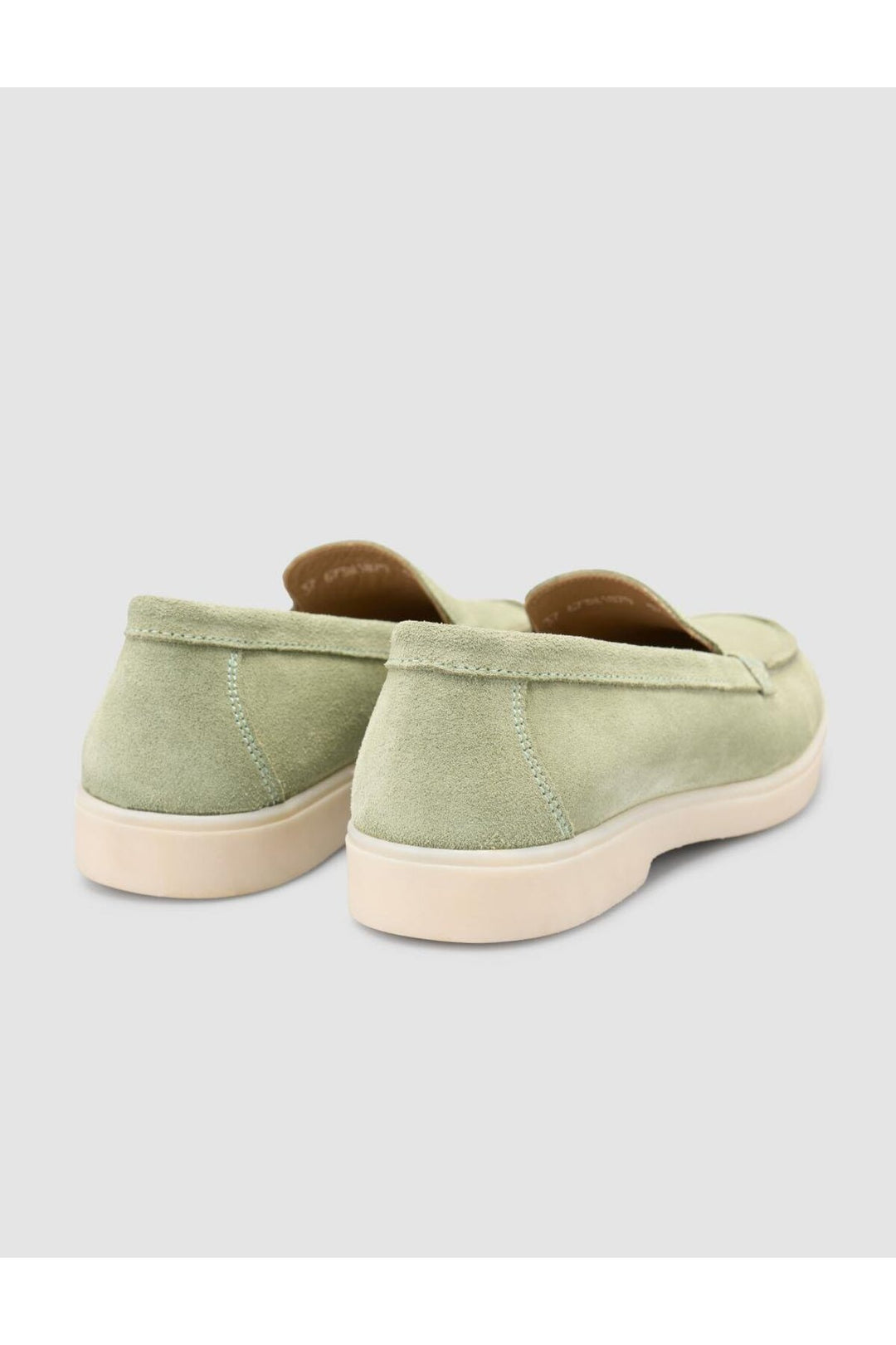 Cabani Shoes MonaMae 100% Cuir Véritable Vert Suédé Mocassins Femme - Vert