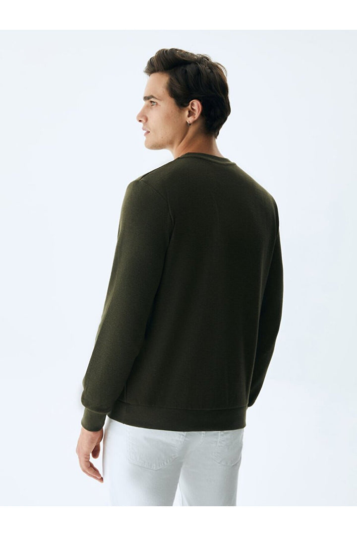 LTB Sweat vert à col rond