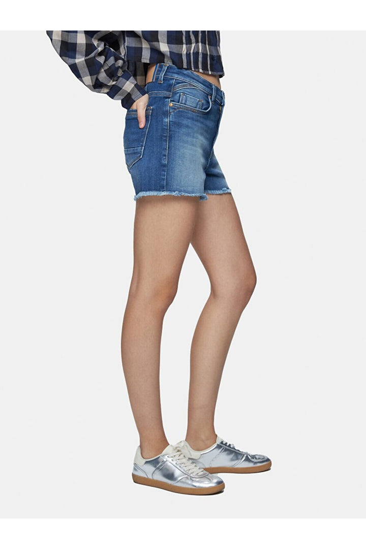 LTB Short en jean taille haute Carola