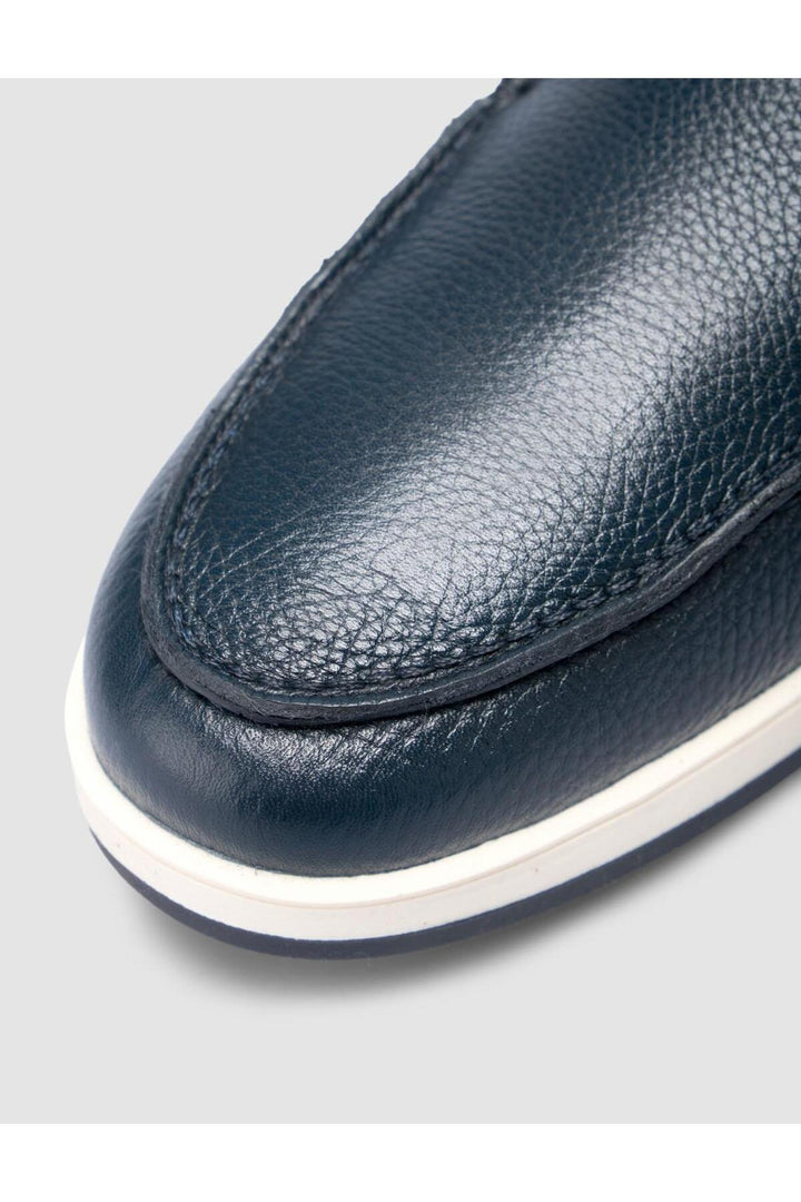 Cabani Shoes %100 Cuir Véritable Mocassins Pour Hommes Bleu marine - Bleu marine