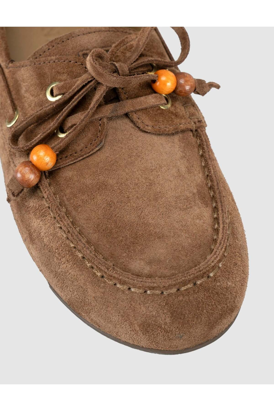 Cabani Shoes Lumanar Femme Nomad Cuir Suède Driver Loafer Chaussures - Marron foncé