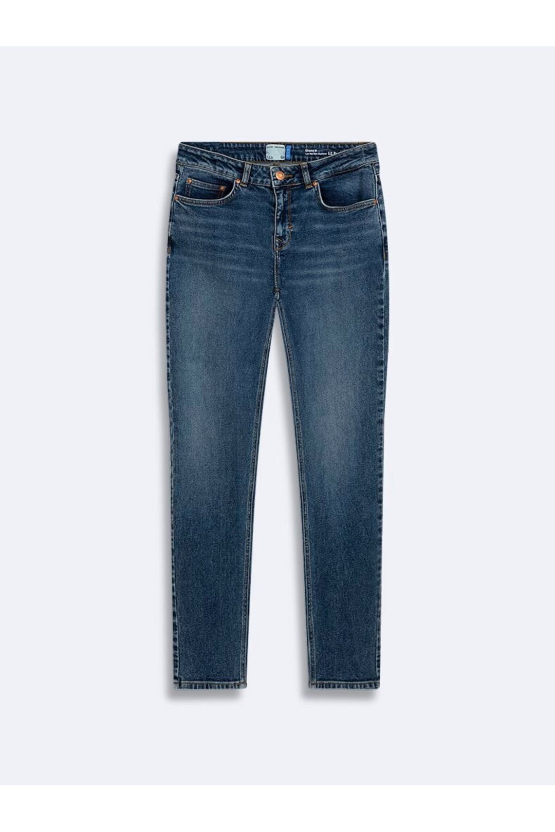 LTB Eliana B Jean Pantolon Droit Taille Moyenne Mi-Teint Indigo - mid Indigo