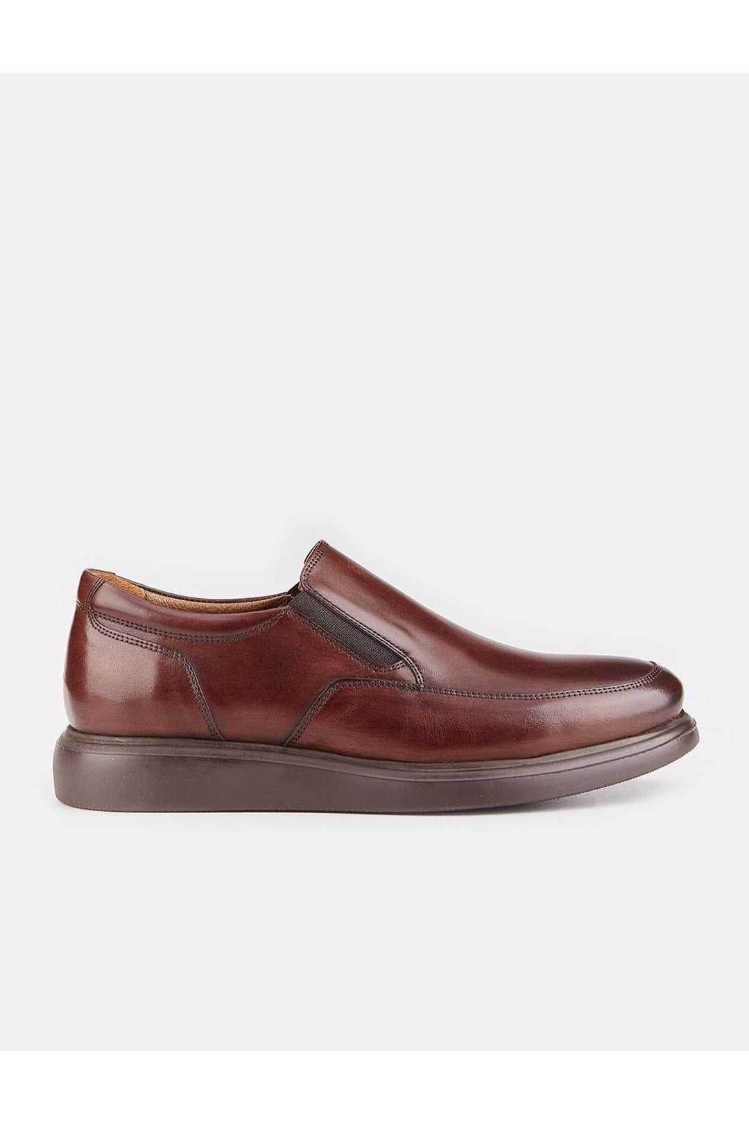 Cabani Shoes Chaussures décontractées en cuir véritable marron pour homme - Marron