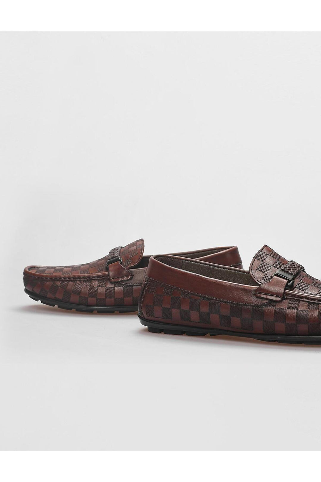 Cabani Shoes %100 Cuir Véritable Mocassins Pour Hommes Avec Détail Boucle Marron - Marron