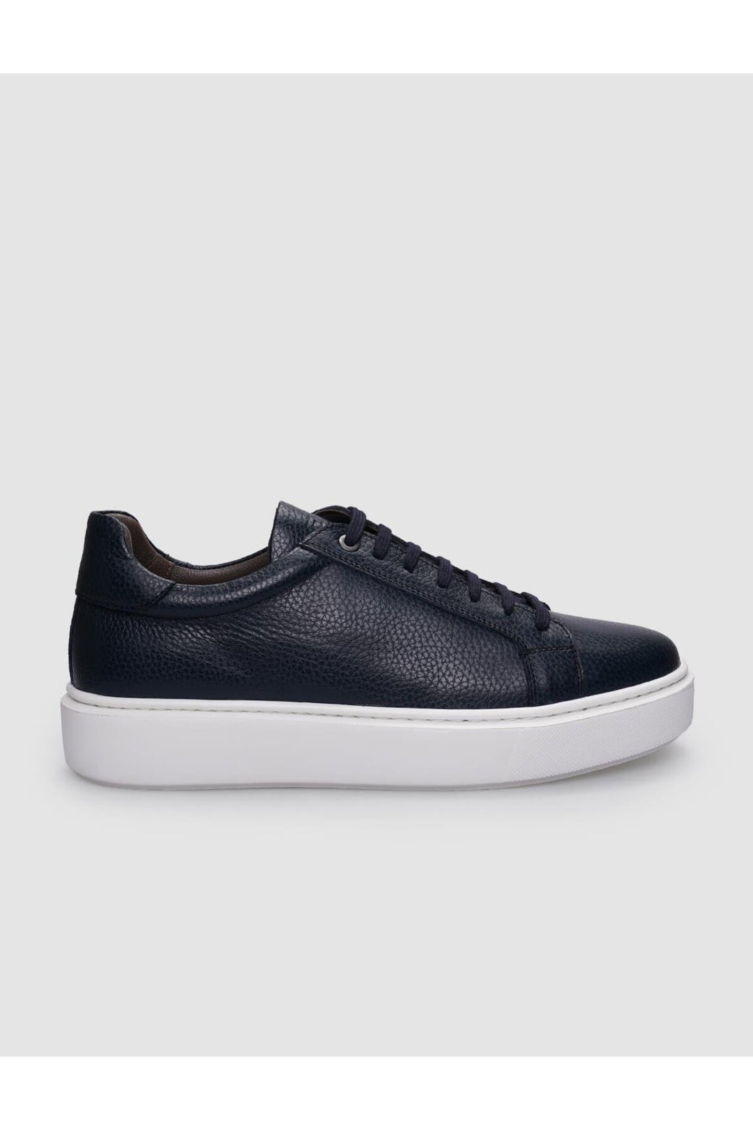 Cabani Shoes %100 Cuir Véritable Chaussures de Sport pour Hommes à Lacets Bleu marine - Bleu marine