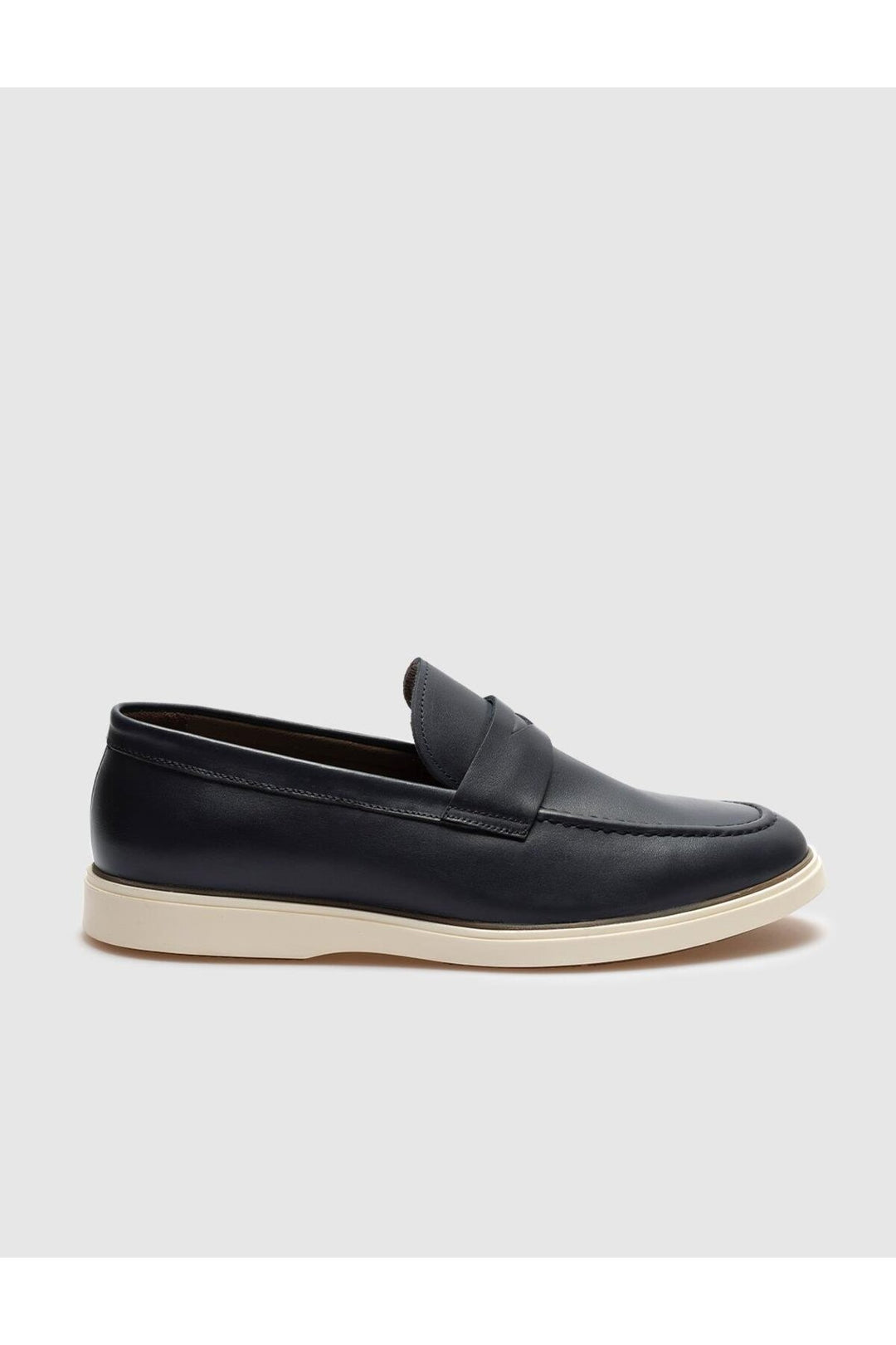 Cabani Shoes Chaussures de ville pour hommes en cuir véritable bleu marine - Bleu marine