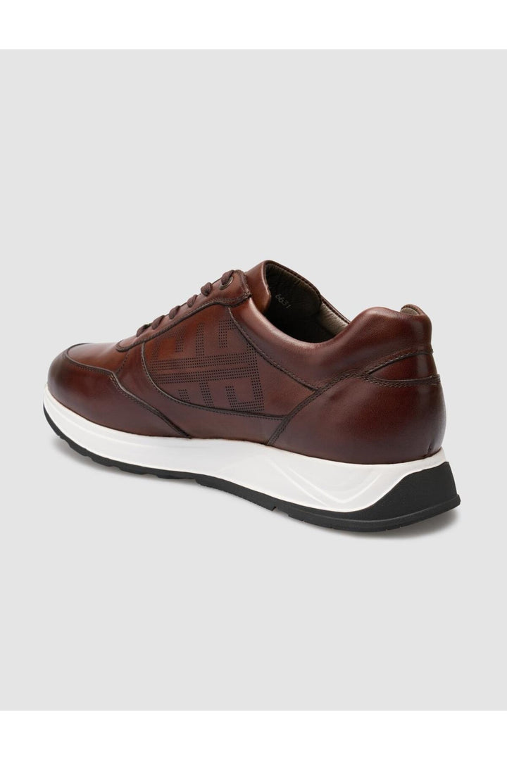 Cabani Shoes Seranar %100 Cuir Véritable Chaussures de Sport pour Hommes Marron - Marron