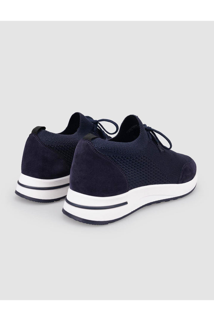 Cabani Shoes Monza Triko Bleu marine Chaussures de sport pour homme à lacets - Bleu marine